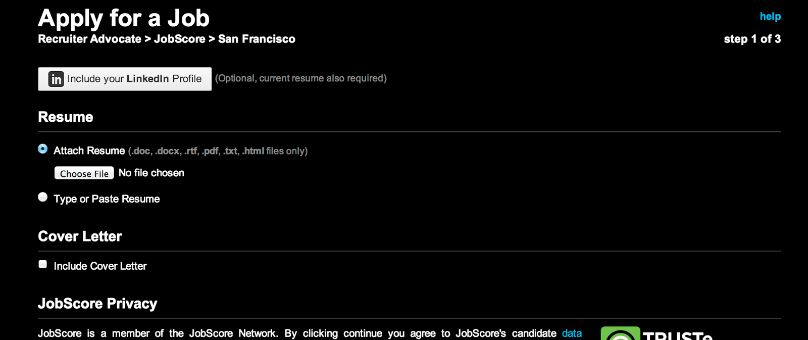Example of Simple Black Starter Template