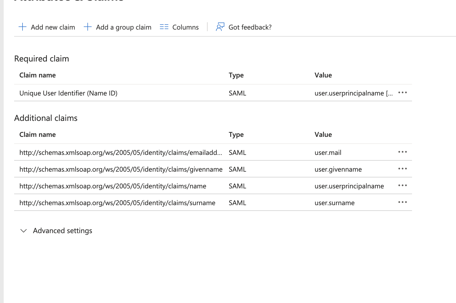 Working Entra Attributes and Claims configuration for Ploy