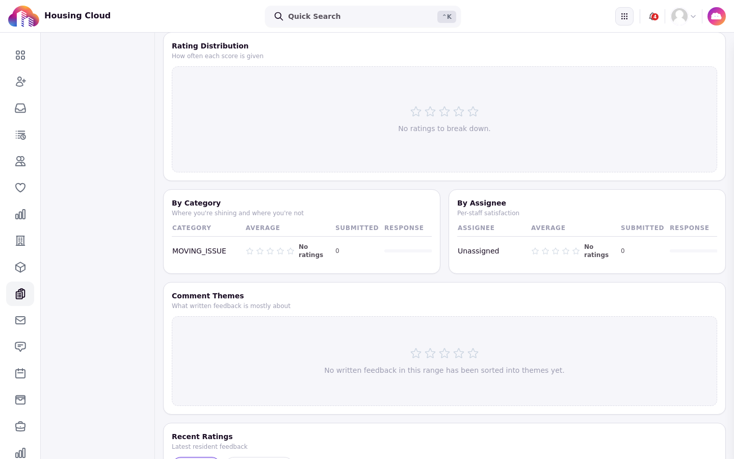 The Comment Themes panel above Recent Ratings